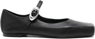 Alexander Wang Billie leather mary janes - women - Leather/Leather/Leather - 41 - Black