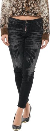 Dsquared2 Black Skinny Low Rise Jeans