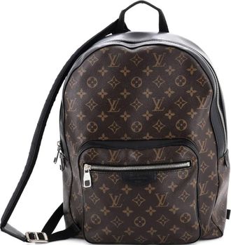 Louis Vuitton Zaino Josh Macassar Monogram Canvas - Marrone