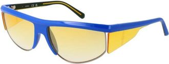 Guess Blauwe Gradient Lens Sport Zonnebril - Heren - Zonnebrillen - Blauw - ONE Size - Accessoires