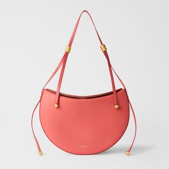 Furla Moonstone Borsa A Spalla M Aperitivo Arancione Pelle Di Vitello Sidney Donna