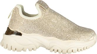 Laura Biagiotti Elastische Sportschoen - Dames - Sneakers - Beige - 38 EU - Polyester - Schoenen