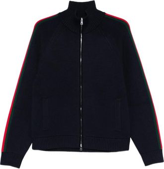 Gucci Striped Zip-up Cardigan