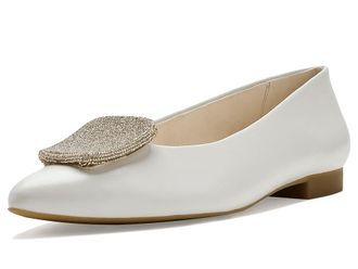 Paul Green Dancer Flats Womens Shoes Ivory Pearl : AT 8 (US Womens 10.5) M, Leather