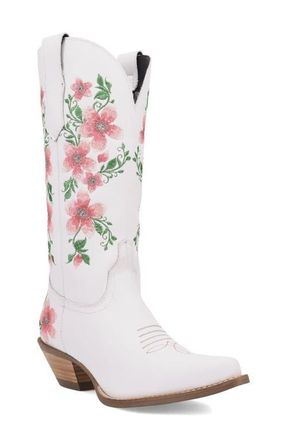 Dingo Posie Knee High Western Boot in Pink at Nordstrom, Size 8.5