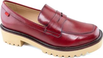 Marc Joseph New York Brielle Ave Lug Sole Loafer in Rosso Brushed Napa at Nordstrom Rack, Size 8
