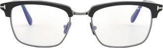 Tom Ford Blue Light Block Square Mens Eyeglasses FT5801-B 001 54