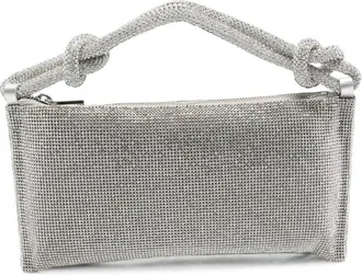 Cult Gaia Crystal-embellished Knotted Shoulder Bag