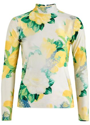 Meryll Rogge Meryll Rogge Floral-print Jersey top - Multi Print - 40 (UK12 / M)