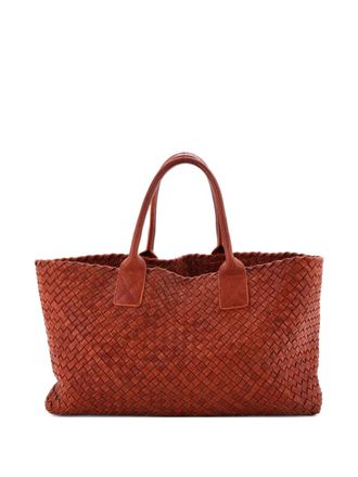 Bottega Veneta Cabat Intrecciato Nappa Medium tote bag - women - Calf Leather - One Size - Orange