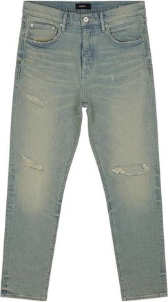 Purple P005 Heavy Destroy Super Light Indigo - Heren - Slim Fit Jeans - Blauw - W34 - Katoen - Jeans