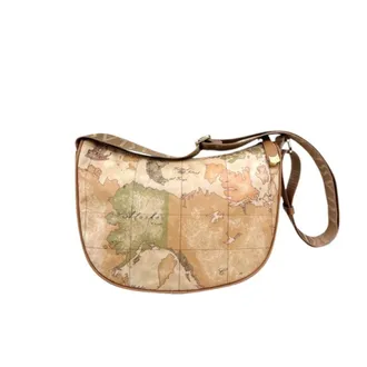 Alviero Martini 1A Classe Cross Body Bags, female, Beige, Size: ONE SIZE Soft Tracolla Mezzaluna Piccola