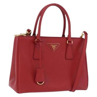 Prada Pre-owned Vintage Hand Bag - Dames - Pre-owned - Rood - Maat: ONE Size Leer