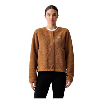 Columbia Panorama Sherpa Snap Fleece Jacket - Sport - Mujer - Marr&oacute;n - XS