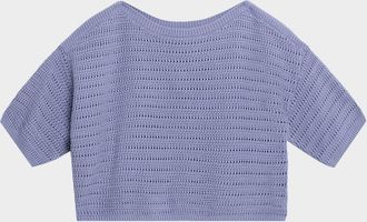 Sablyn Nova Cropped Boat-Neck Tee