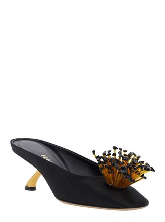 Ferragamo Black Slip-on Heels
