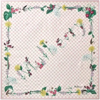 Mulberry Large Square Scarf - Riverside Floral in Blossom Pink at Nordstrom