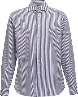 Borriello Marechiaro Gestreept Katoenen Shirt - Heren - Casual Overhemden - Veelkleurig - 3XL - Katoen - Overhemden