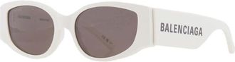 Balenciaga Ladies White Cat Eye Sunglasses BB0258S 003