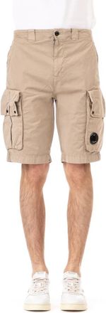 C.P. Company Beige Cargo Shorts - Heren - Korte Broeken - Beige - XS - Katoen - Korte Broeken