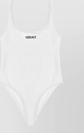 Versace logo one-piece swimsuit