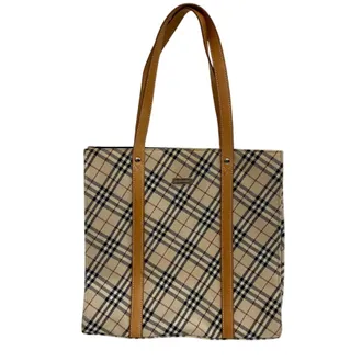 Burberry Beige Canvas Tote Bag (Pre-Owned)