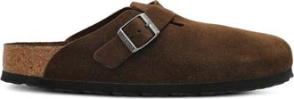 Birkenstock Clogs Boston in pelle scamosciata - Marrone