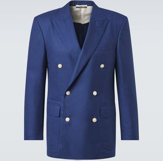 Dunhill Blazer doppiopetto in cashmere