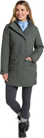 Mountain Warehouse Rain On Womens Waterproof Padded Jacket - Breathable Coat with Padded Insulation & Front Pockets - Spring Summer, Outdoors, Travelling & Hiking Khaki 