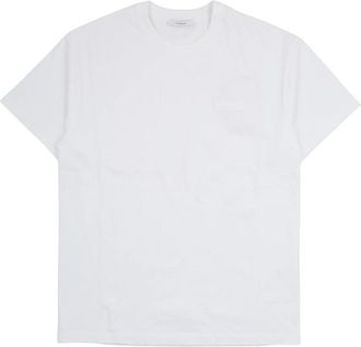Givenchy T-shirt met ronde hals en logopatch - Heren - T-shirts - Wit - S - Katoen - Tops