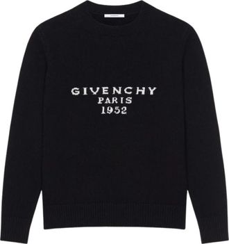 Givenchy Zwarte Sweater Collectie - Dames - Ronde hals truien - Zwart - M - Truien & Vesten