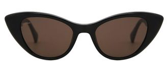 Max Mara MM0039 01E Womens Sunglasses Black Size 51