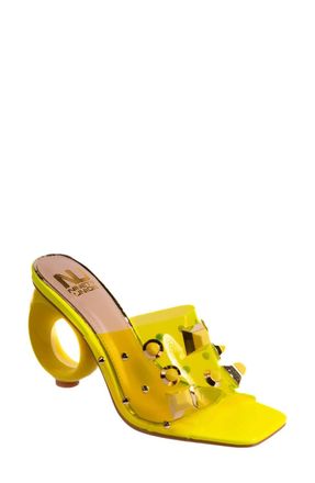 Ninety Union Womens Vegas Heel Sandals In Lime