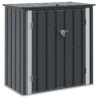 vidaXL Scatola Di Stoccaggio Per Giardino Nero 101,5 X 57 X 100,5 Cm Vidaxl