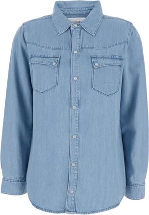 BA&SH Overhemden, Dames, Blauw, M, Denim, Camisa Adali Denim