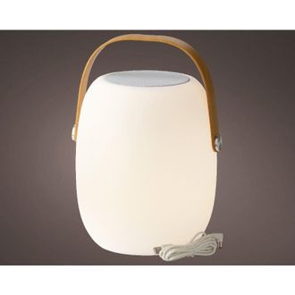 Jardideco Altavoz Led Exterior Blanco C&aacute;lido
