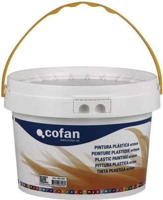 cofan Pintura Pl&aacute;stica Interior 20 Kg Blanco, Pintura Pl&aacute;stica Fabricada A Base De Copol&iacute;meros Acr&iacute;licos. Tiene Muy Buena Cubrici&oacute;n, Lavavilidad Y Transpira