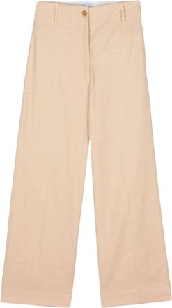 Patou bouclé straight-leg trousers - women - Elastane/Cotton/Polyamide - 36 - Neutrals