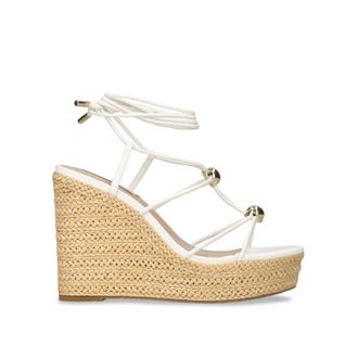 Steve Madden Womens Tulym White Heels - Size UK 4