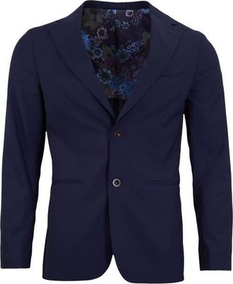 Lords of Harlech Judd Half Lined Tailored Wool Blazer in Navy at Nordstrom, Size 40