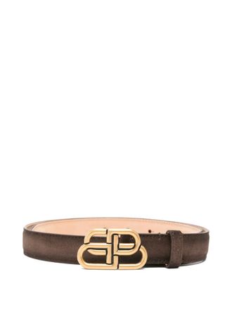 Balenciaga BB-motif belt - Brown