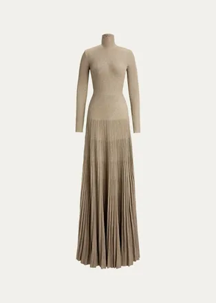 Ralph Lauren Collection Turtleneck Sweater Evening Dress