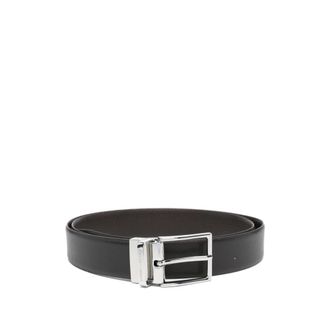 Emporio Armani Belts, male, Brown, Size: ONE SIZE Reversible Saffiano Leather Belt