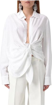 Jacquemus Black Knotted Shirt Relaxed Fit