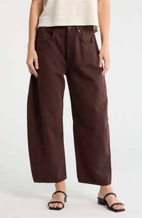Rag & Bone Chase High Waist Barrel Leg Jeans in Espresso at Nordstrom Rack, Size 25