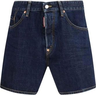 Dsquared2 Denim Shorts, male, Blue, Size: 2XL Cotton Bermuda Shorts with Casual Fit