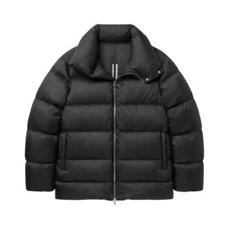Rick Owens Turtle Padded Coat - Heren - Jassen - Zwart - Maat: L Zijde
