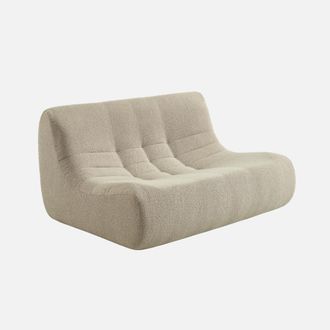Sweeek Sill&oacute;n Borreguito Texturizada, 2 Plazas
