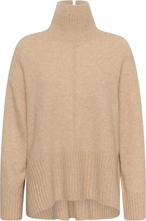 Soaked In Luxury SLBean High Neck Pullover - Knitwear - Mujer - Beige - XL