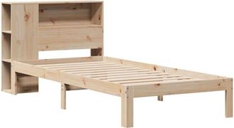 vidaXL Bookcase Bed without Mattress 75x190 cm Small Single Solid Wood Pine vidaXL
